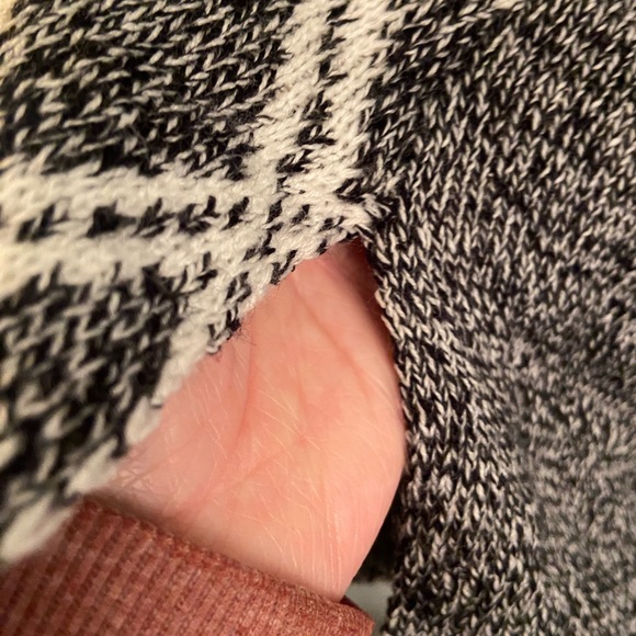 Chic Cowl Neck Sweater in Gray and Cream By Derek Love - Picture 10 of 13